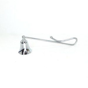 Chrome Silver Candle Snuffer Sleek Curved Handle New Moveable Handle